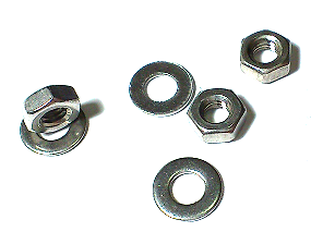 Hexagon Nut & Washer Set Stainless Steel SUS304 M3 10 Pc/Lot